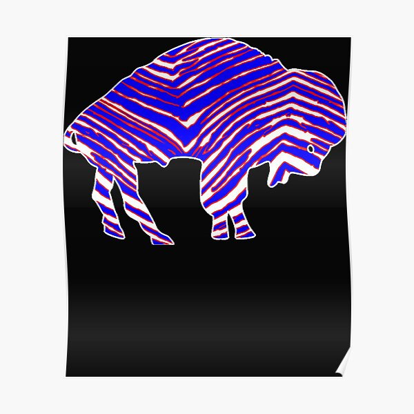 Buffalo Bills Zubaz Zebra Print Art Print by Valientte