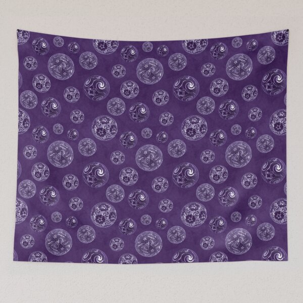 Item preview, Violet Purple Magickal Baubles on Mottled Paper designed and sold by James-Cole.