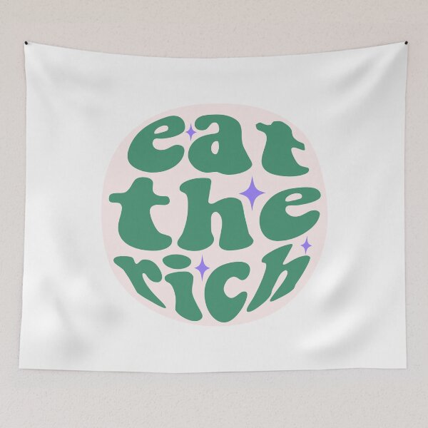 Item preview, EAT THE RICH - green designed and sold by alicecunha.