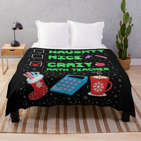 Item preview, Naughty Nice Crazy Math Teacher Christmas Funny Xmas Gift designed and sold by Teobaldo.