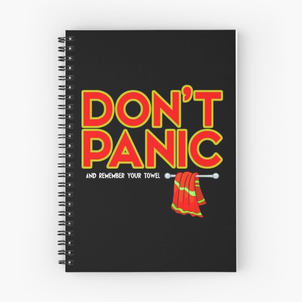 Item preview, Don't Panic with towel designed and sold by Rzhevskymilorad.