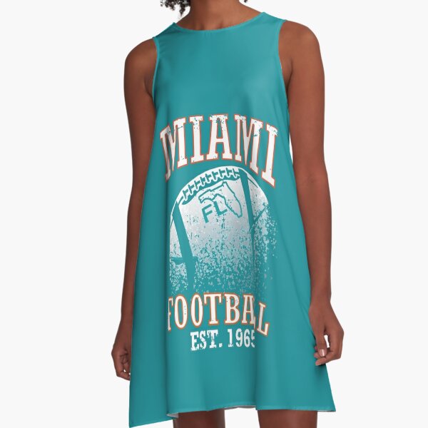 ASOS DESIGN sweatshirt with NFL Miami Dolphins print in blue