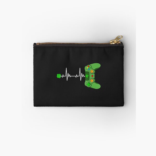 Item preview, Irish Gamer Heartbeat Funny Luckiest Gamer Men Boys Kids designed and sold by AnitaJGreenspan.