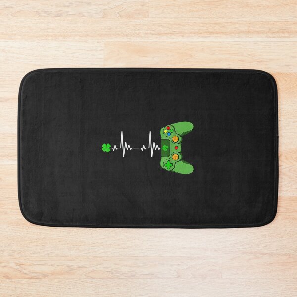 Item preview, Irish Gamer Heartbeat Funny Luckiest Gamer Men Boys Kids designed and sold by AnitaJGreenspan.