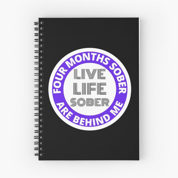 Item preview, Four Months Sober Are Behind Me Live Life Sober Alcoholics Recovery Sticker designed and sold by RGRamsey.
