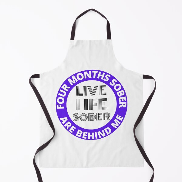 Item preview, Four Months Sober Are Behind Me Live Life Sober Alcoholics Recovery Sticker designed and sold by RGRamsey.