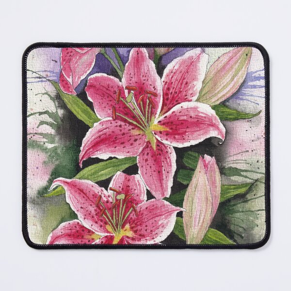Item preview, Vibrant Lilies Watercolour Artwork designed and sold by Oirabot.