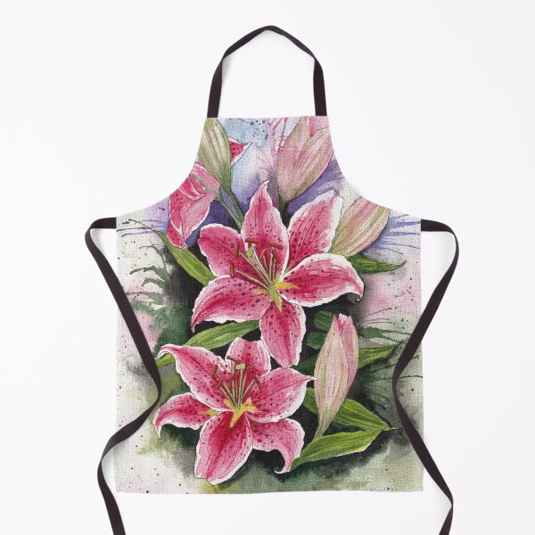 Item preview, Vibrant Lilies Watercolour Artwork designed and sold by Oirabot.