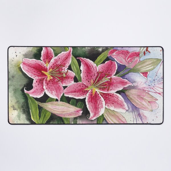 Item preview, Vibrant Lilies Watercolour Artwork designed and sold by Oirabot.