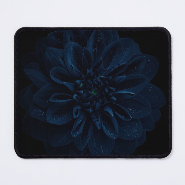 Item preview, Dark blue gothic dahlia flower, black dahlia designed and sold by hoober24.
