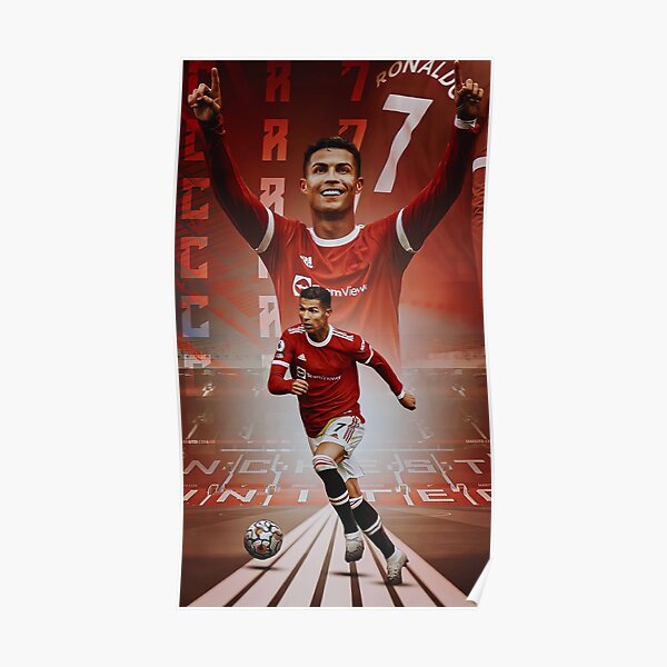 Cristiano Ronaldo Manchester 2021/22, Coque iPhone 12 / iPhone 13, Tous Types d'iPhone Poster