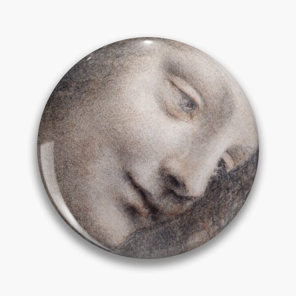 Item preview, The Head of the Virgin in Three-Quarter View Facing Right  by Leonardo da Vinci designed and sold by InHerits.