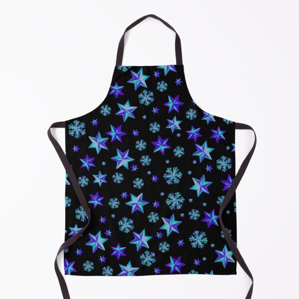 Item preview, Stars & Snowflakes IRIDESCENT Pattern: Purple & Aqua designed and sold by PawsitiveMum.