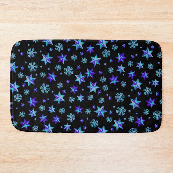 Item preview, Stars & Snowflakes IRIDESCENT Pattern: Purple & Aqua designed and sold by PawsitiveMum.
