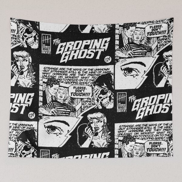 Item preview, The Groping Ghost B&W designed and sold by thatdudehroth.