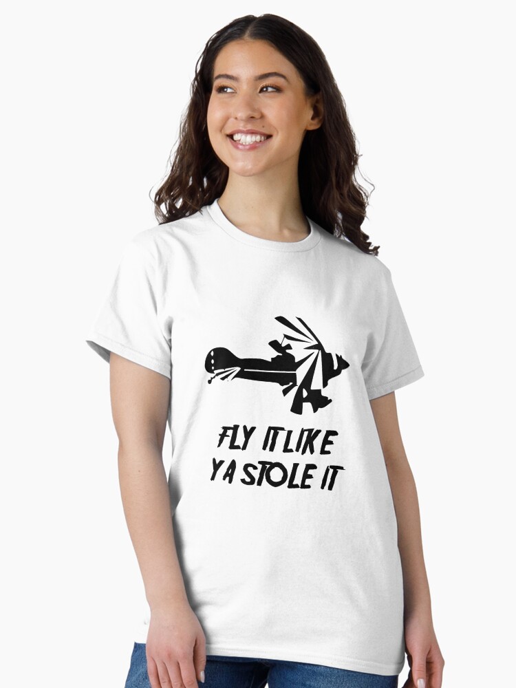 Thumbnail 2 of 7, Classic T-Shirt, Pitts Biplane- Fly It Like Ya Stole It designed and sold by cranha.