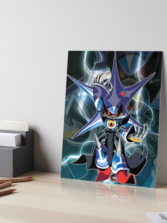 Neo Metal Sonic Art Board Print for Sale by MobianMonster