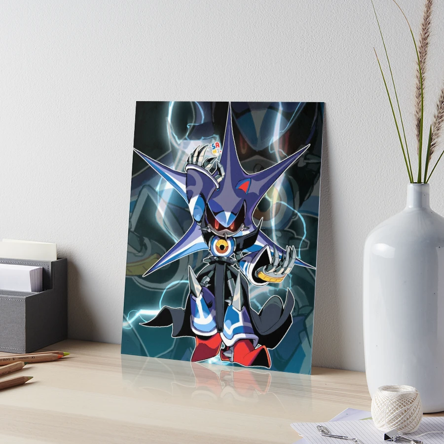 neo metal sonic art Art Board Print for Sale by danielroy4