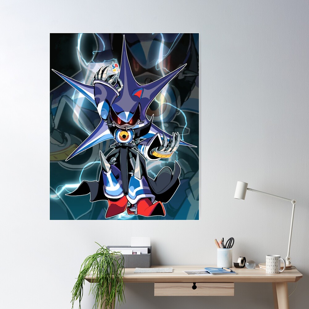 neo metal sonic art Premium Matte Vertical Poster sold by Sylheti