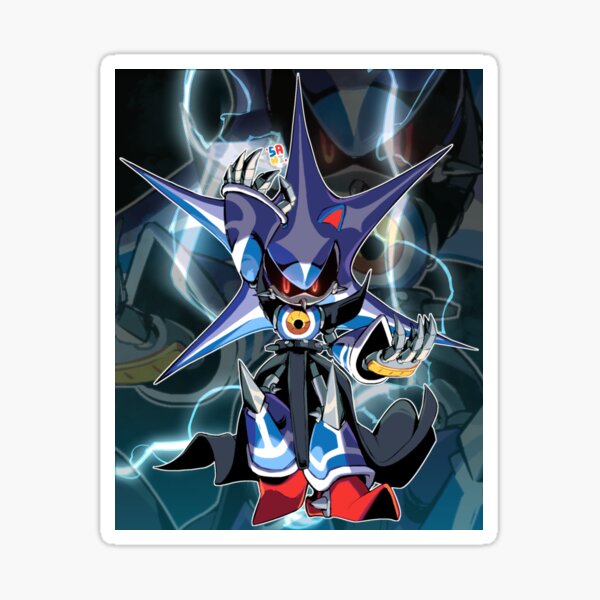 Metal Sonic Holo Vinyl Stickers -  Sweden