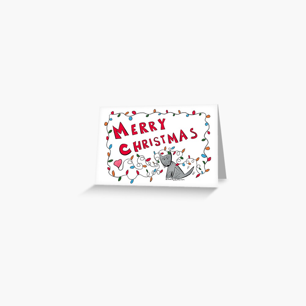 Jack - Merry Christmas Lights Greeting Card