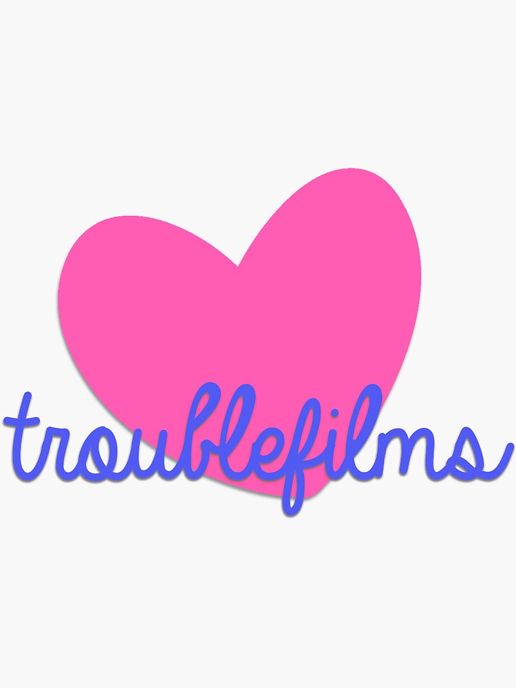 TROUBLEfilms Pink & Blue Logo by courtneytrouble