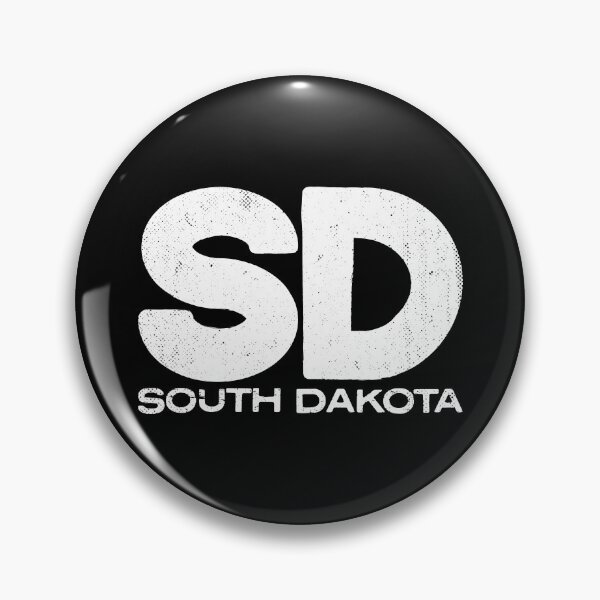 Item preview, SD South Dakota Vintage State Typography designed and sold by Creatively Torn.