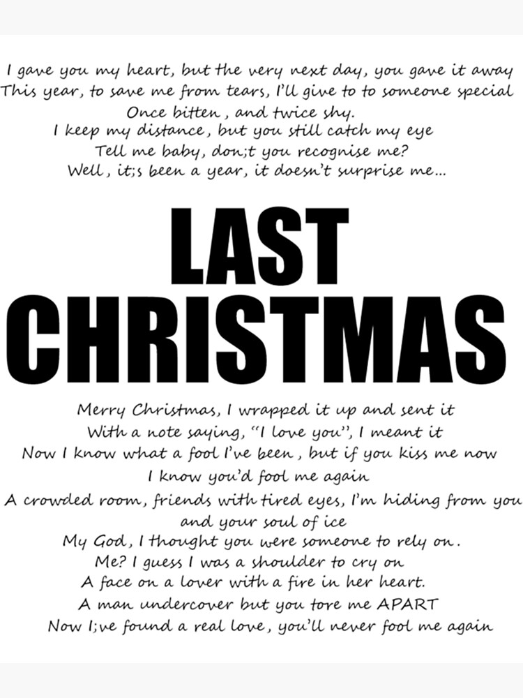  george michael last christmas poster for sale by treasurecrafts