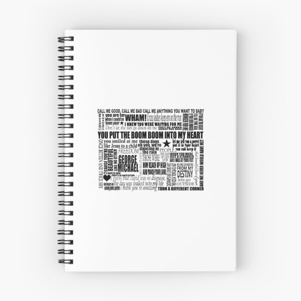 Item preview, GEORGE MICHAEL LYRICS SONGS Relaxed Fit  designed and sold by TreasureCrafts.