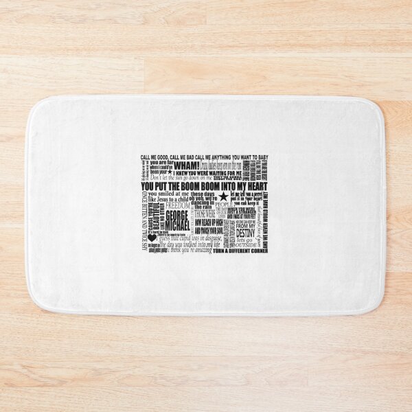 Item preview, GEORGE MICHAEL LYRICS SONGS Relaxed Fit  designed and sold by TreasureCrafts.