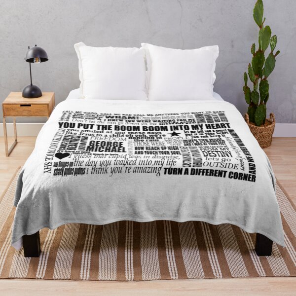 Item preview, GEORGE MICHAEL LYRICS SONGS Relaxed Fit designed and sold by TreasureCrafts.