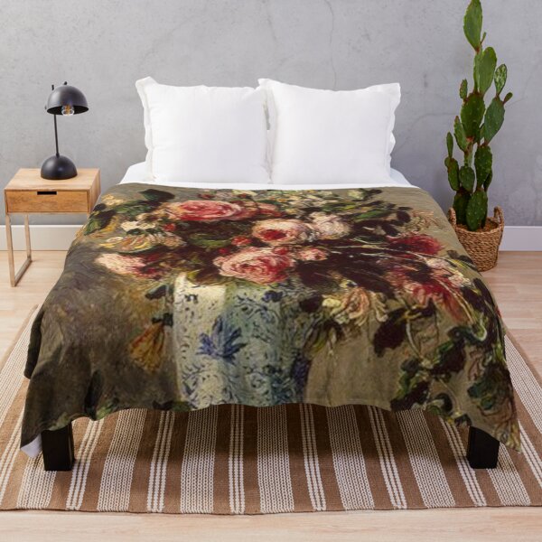 Item preview, Pierre-Auguste Renoir's Roses and Jasmine in a Delft Vase designed and sold by mosfunky.