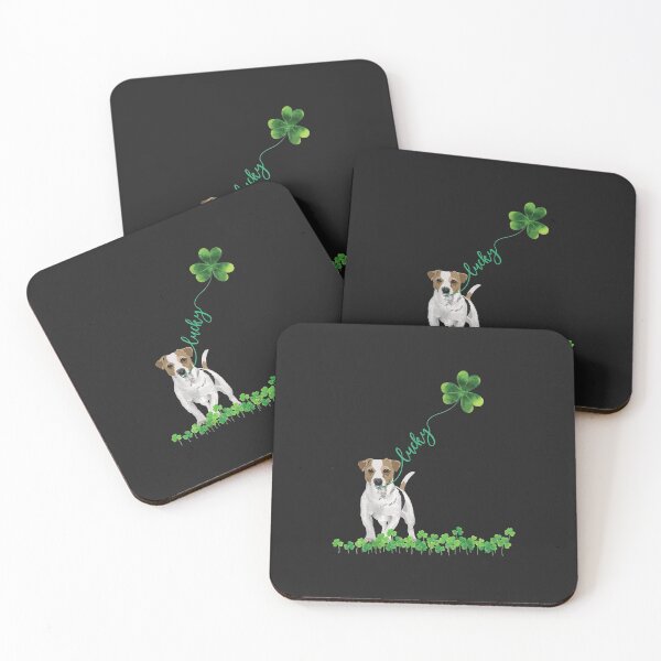Item preview, Lucky Jack Russell Dog Clover Shamrock St Patrick Day designed and sold by AnitaJGreenspan.