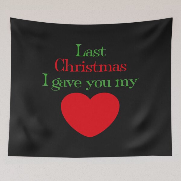 Item preview, Last Christmas I Gave You My Heart song lyric design   designed and sold by TreasureCrafts.
