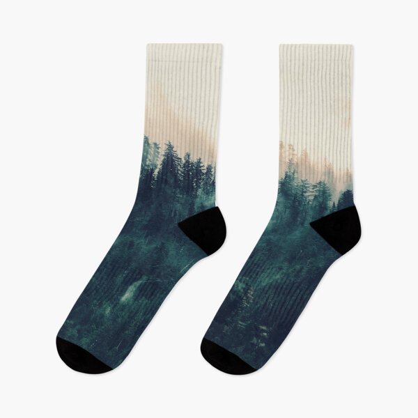 Item preview, Misty Winter Pine Tree Forest Landscape designed and sold by Simi2020.