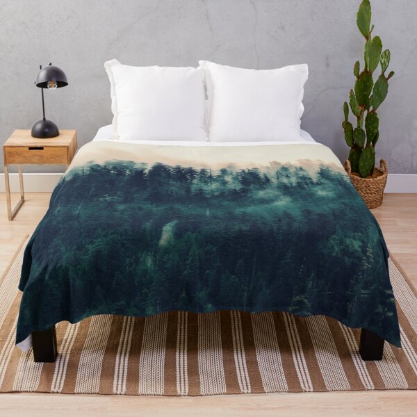 Item preview, Misty Winter Pine Tree Forest Landscape designed and sold by Simi2020.