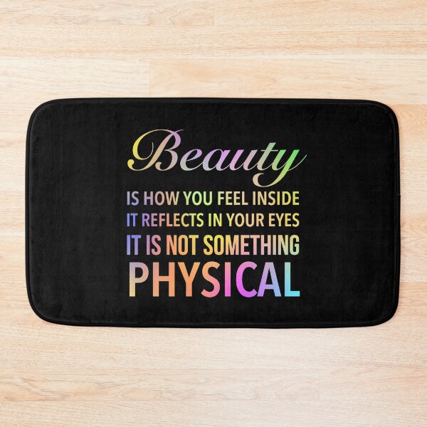 Item preview, Beauty is how you feel inside, it reflects in your eyes. It is not something physical. - Adore Romantic Quotes designed and sold by Delandor.