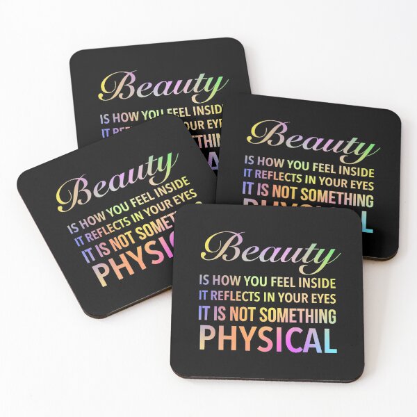 Item preview, Beauty is how you feel inside, it reflects in your eyes. It is not something physical. - Adore Romantic Quotes designed and sold by Delandor.