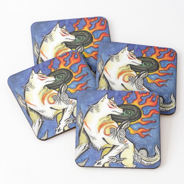Item preview, Okami -The Great Wolf Deity designed and sold by CabbageLlamaStudio.