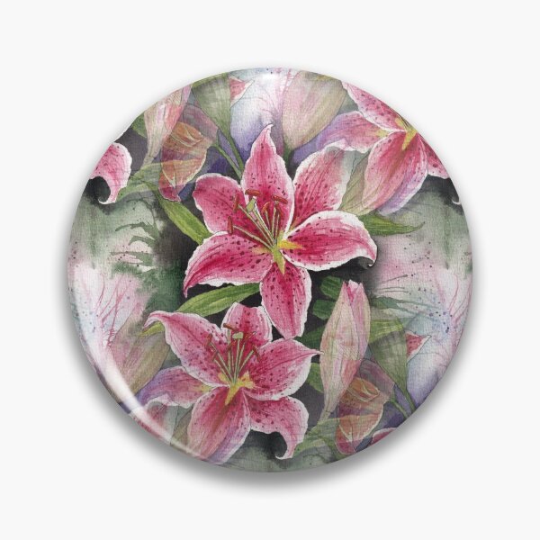 Item preview, Pretty Lilies pattern  designed and sold by Oirabot.