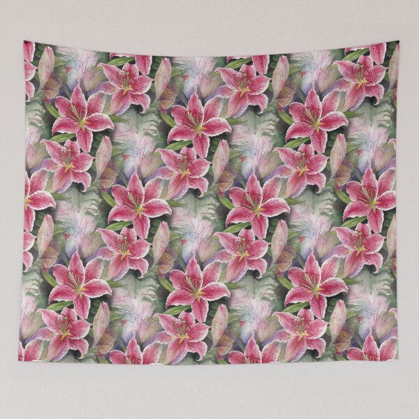 Item preview, Pretty Lilies pattern  designed and sold by Oirabot.