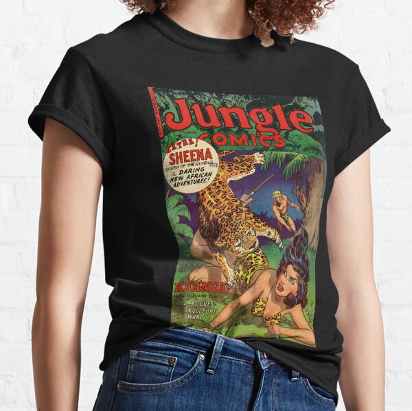 Jungle Comics Kaanga and Sheena Retro Classic T-Shirt