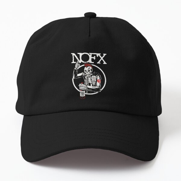 NOFX Mens Trucker Hat Maroon Snapback 80s Punk Rock Band Retro Baseball Cap