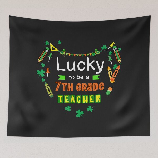 Item preview, Lucky To Be A 7th Grade Teacher St Patrick's Day For Kids designed and sold by AnitaJGreenspan.
