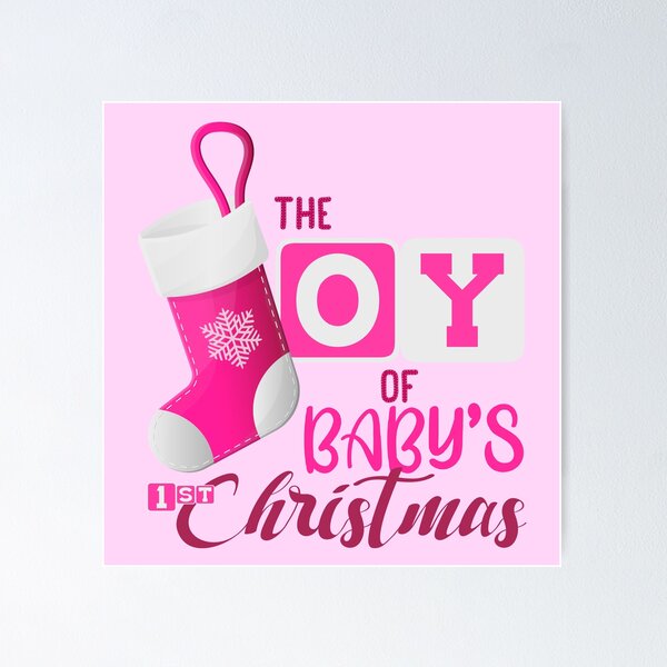 Item preview, The JOY of Baby’s First Christmas - Pink (Incl. Maternity & Baby Wear) designed and sold by PawsitiveMum.