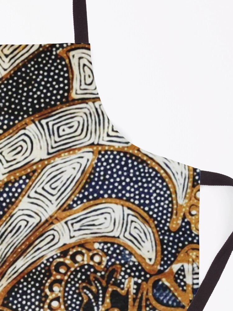 Alternate view of Vintage Indonesian Batik Peacock Print Apron