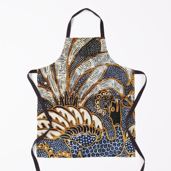 Item preview, Vintage Indonesian Batik Peacock Print designed and sold by Vicky Brago-Mitchell®.