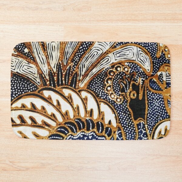 Aperçu de l'œuvre Imprimé Paon Batik Indonésien Vintage créée et vendue par Vicky Brago-Mitchell®.