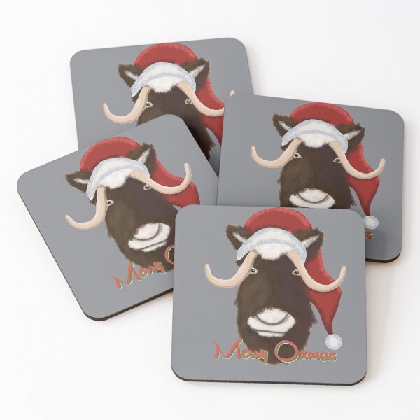 Item preview, Merry Christmas Musk Ox designed and sold by Kaydee Mick.