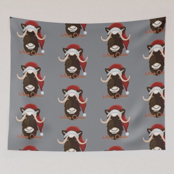 Item preview, Merry Christmas Musk Ox designed and sold by Kaydee Mick.